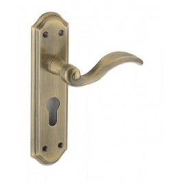 Winchester Door Handle on Backplate - Fulton and Bray FB052