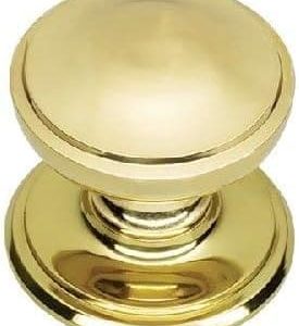 Centre Door Knobs - 125mm - Polished Brass Finish