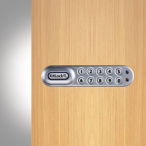 CODELOCKS KL1000 Classic Electronic Kitlock Cabinet Lock SilverGrey Right Hand