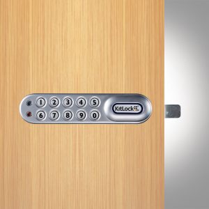 CODELOCKS KL1000 Plus Electronic Kitlock Cabinet Lock Silver Grey Left Hand