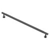 Carlisle brass ftd700 knurled cupboard pull handle, matt black, 320mm