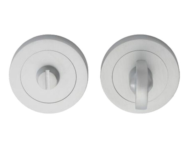 Manital Slimline Concealed Fix Turn & Release, Satin Chrome