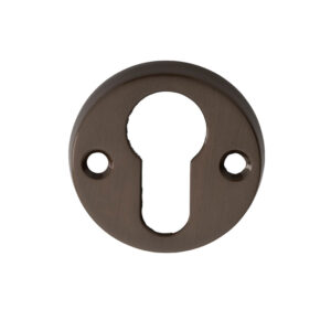 Classic Euro Profile Escutcheons, Dark Bronze