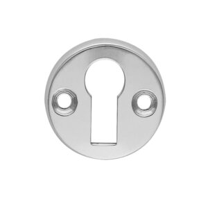 Classic Euro Profile Escutcheons, Satin Chrome