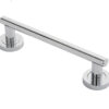 Manital Calla Pull Handle On Rose (200Mm C/C), Polished Chrome