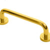 Manital Studio H Pull Handle On Rose (230Mm C/C), Polished Brass