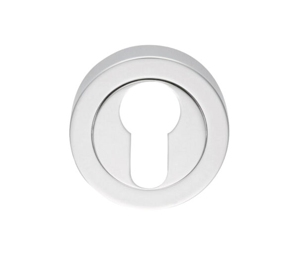 Manital Euro Profile Concealed Fix Escutcheon, Polished Chrome