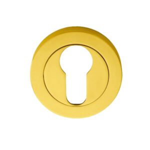 Manital Euro Profile Concealed Fix Escutcheon, Polished Brass