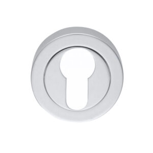 Manital Euro Profile Concealed Fix Escutcheon, Satin Chrome