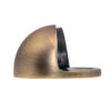 Oval Floor Mounted Door Stop, Antique Brass