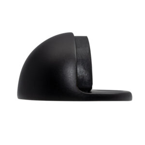 Oval Floor Mounted Door Stop, Matt Black