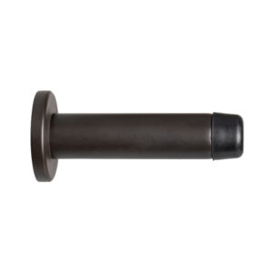 Cylinder Wall Mounted Door Stop With Rose (70Mm Projection), Matt Bronze