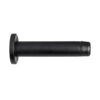 Cylinder Wall Mounted Door Stop With Rose (70Mm Projection), Matt Black