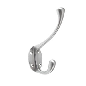 Victorian Hat And Coat Hooks, Satin Chrome