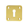 Square Standard Profile Escutcheon (50Mm X 50Mm), Polished Brass