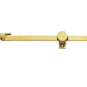 Serozzetta Screw Down Pattern Casement Stay, Polished Brass