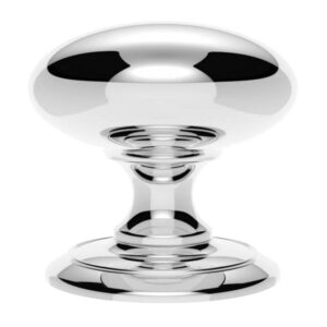 Large Centre Door Knob, Polished Chrome