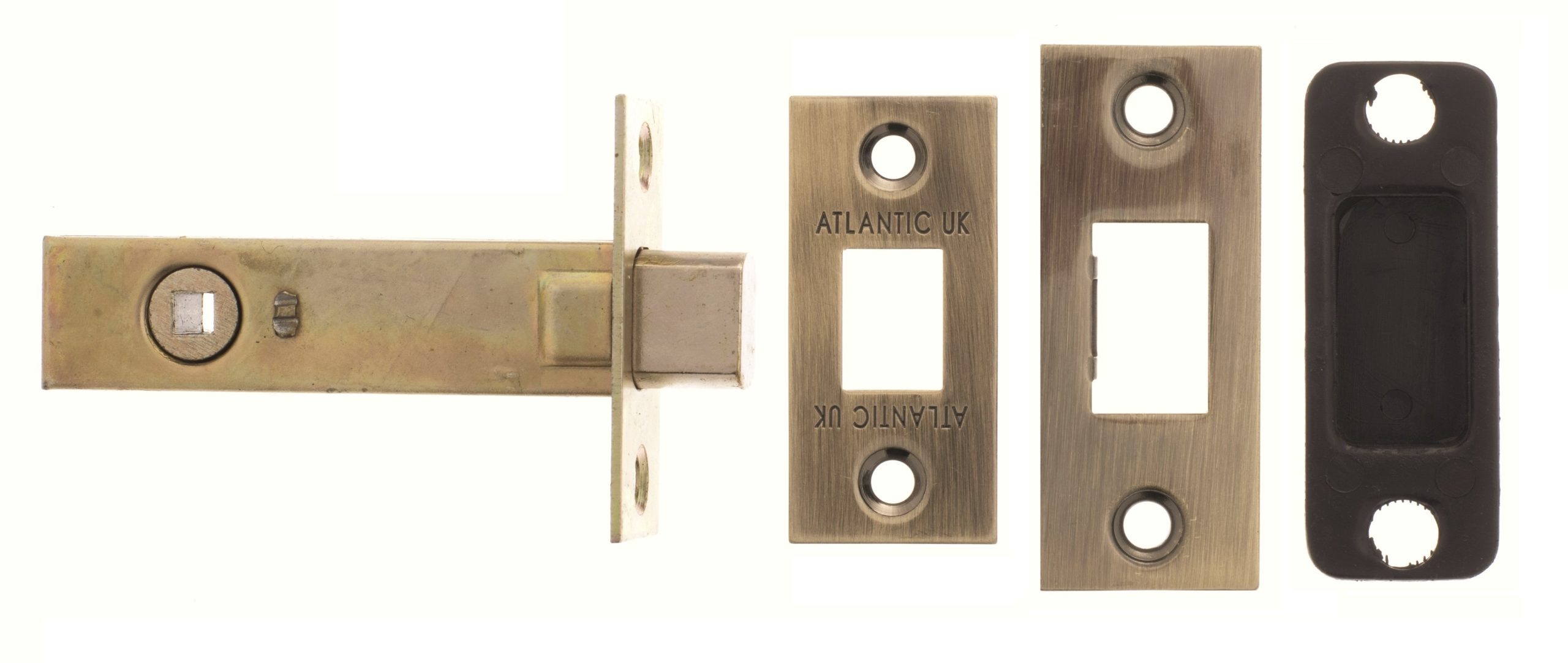 Atlantic Tubular Deadbolt 3" - Antique Brass