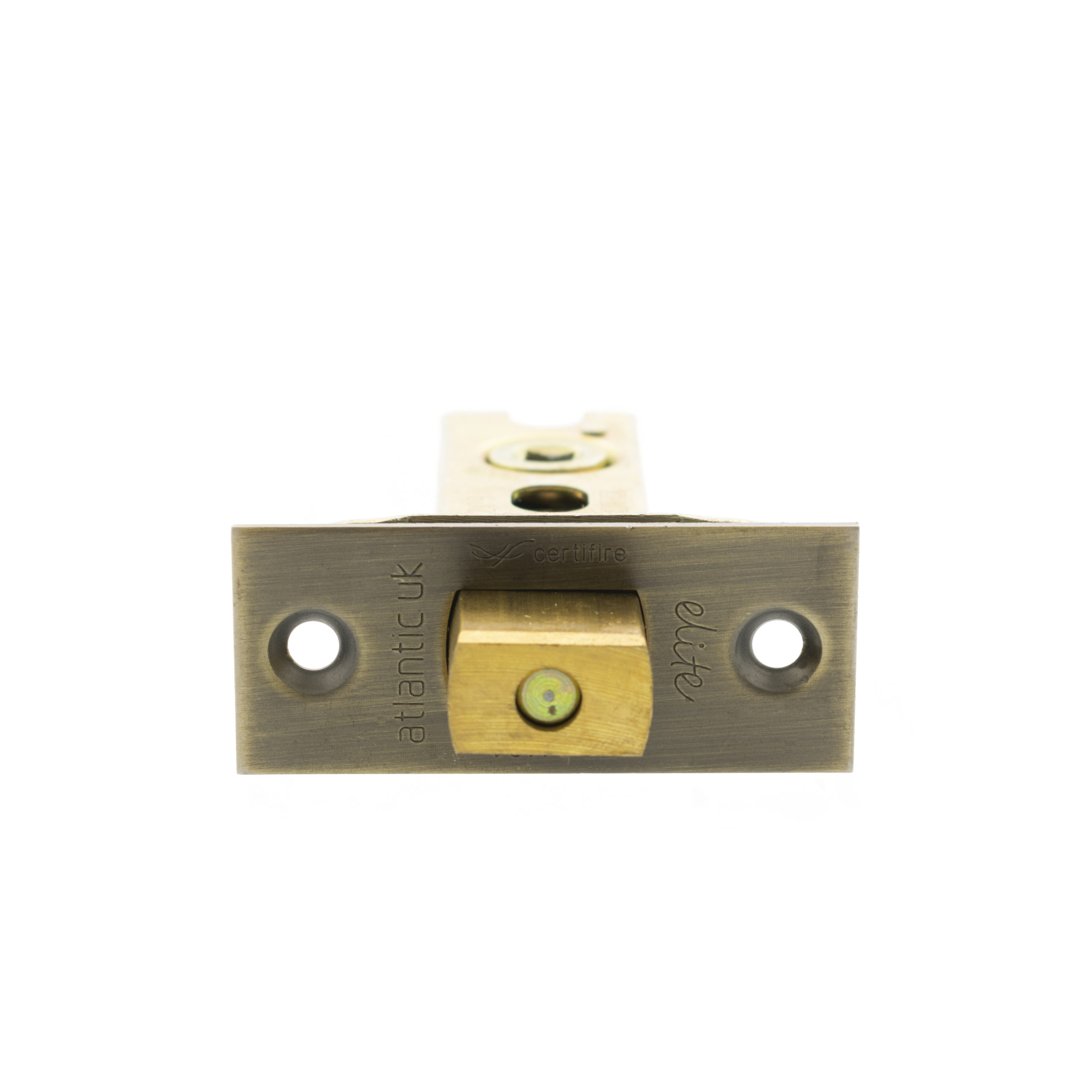 Atlantic Fire-Rated CE Marked Bolt Through Tubular Deadbolt 2.5" - Matt Antique Brass