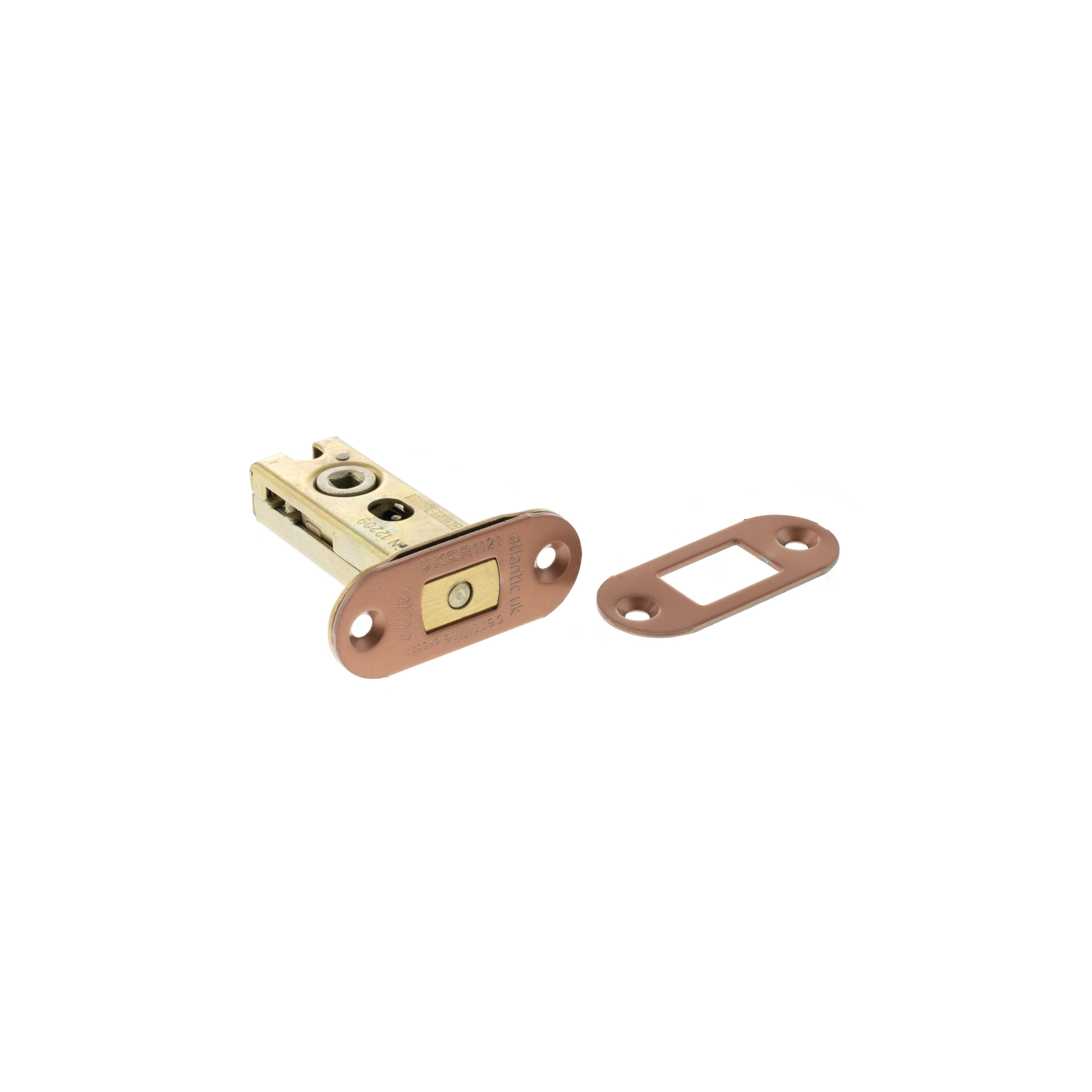 Atlantic Fire-Rated CE Marked Bolt Through Tubular Radius Deadbolt 2.5" - Urban Satin Copper