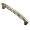 Fingertip Art Deco Style Cabinet Pull Handle (160Mm C/C), Satin Nickel