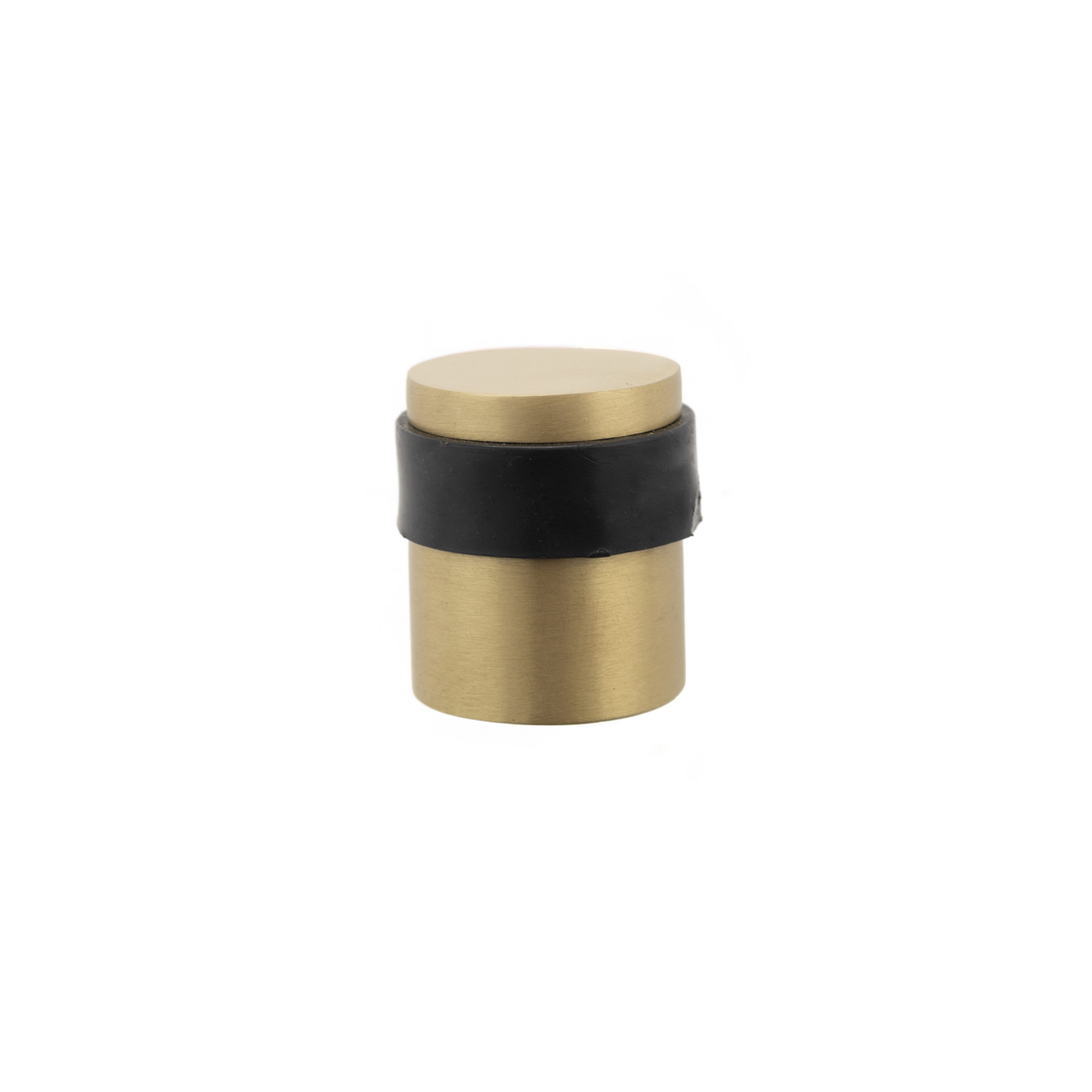 Atlantic Cylinder Premium Floor Mounted Door Stop - Satin Brass