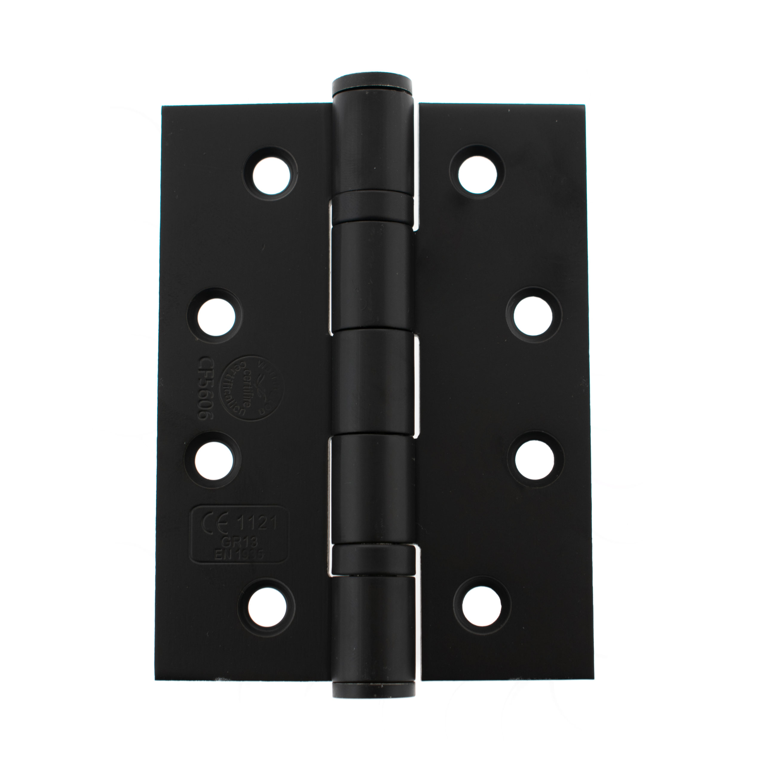 Atlantic Ball Bearing Hinges Grade 13 Fire Rated 4" x 3" x 3mm - Matt Black