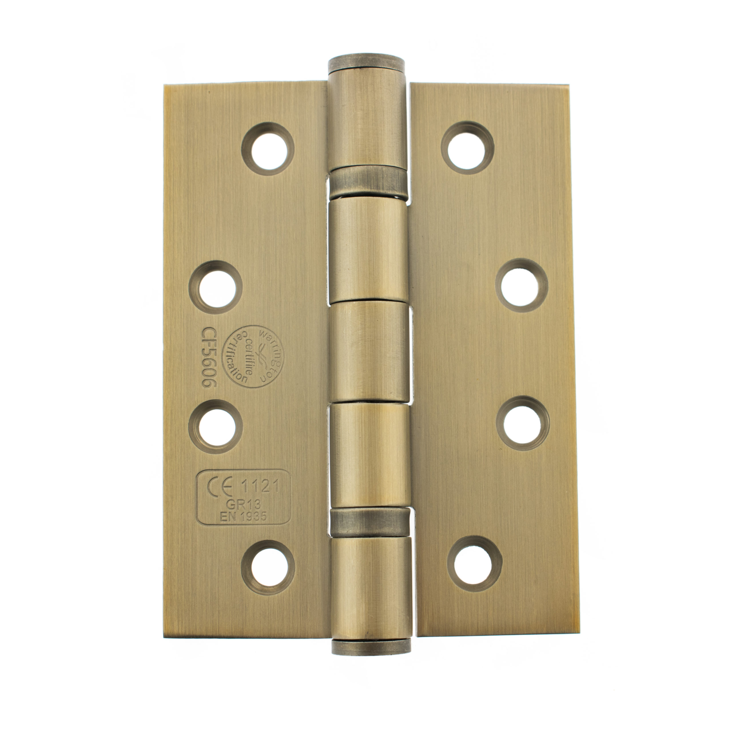 Atlantic Ball Bearing Hinges Grade 13 Fire Rated 4" x 3" x 3mm - Satin Brass