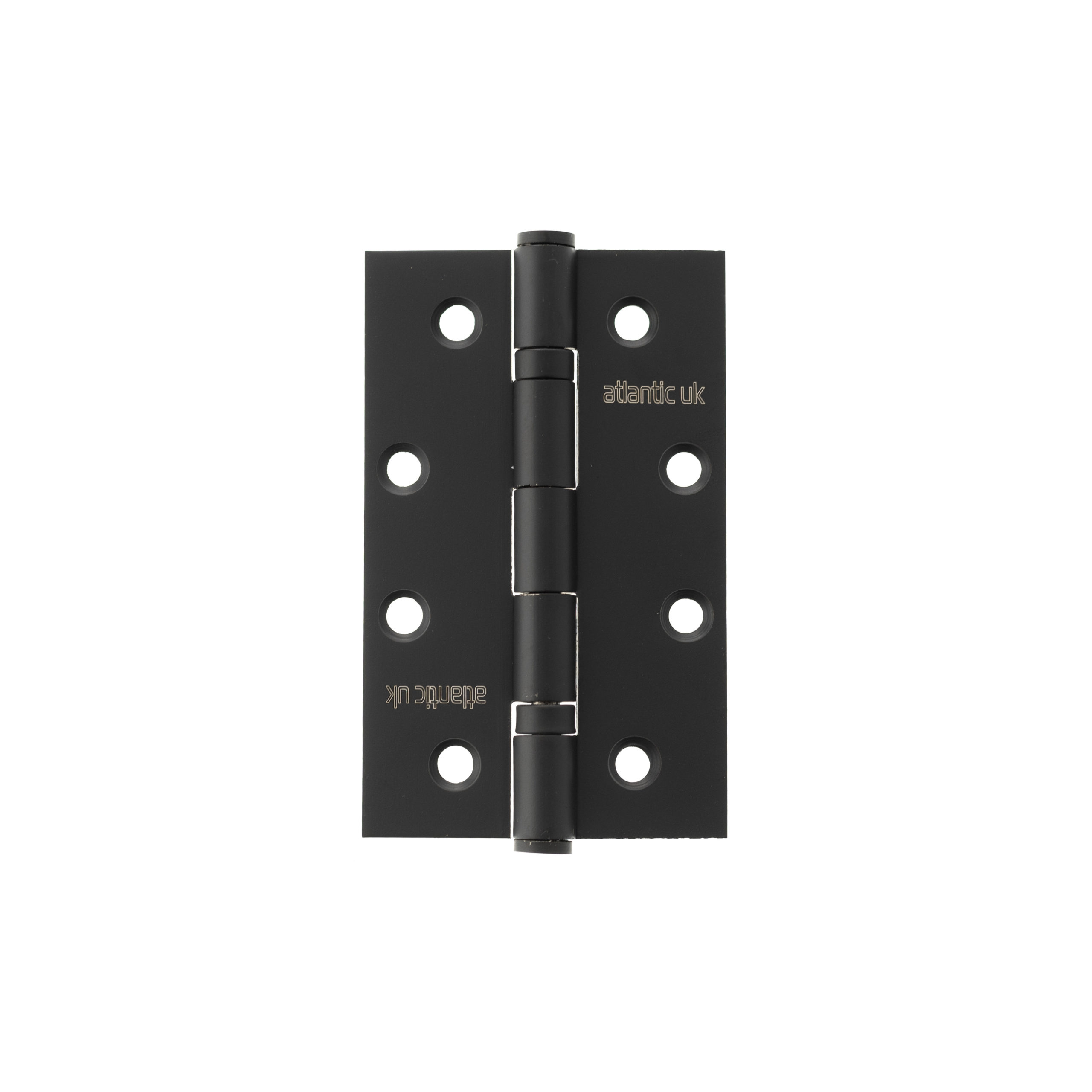 Atlantic Slim Knuckle Ball Bearing Hinges 4" x 2.5" x 2.5mm - Matt Black