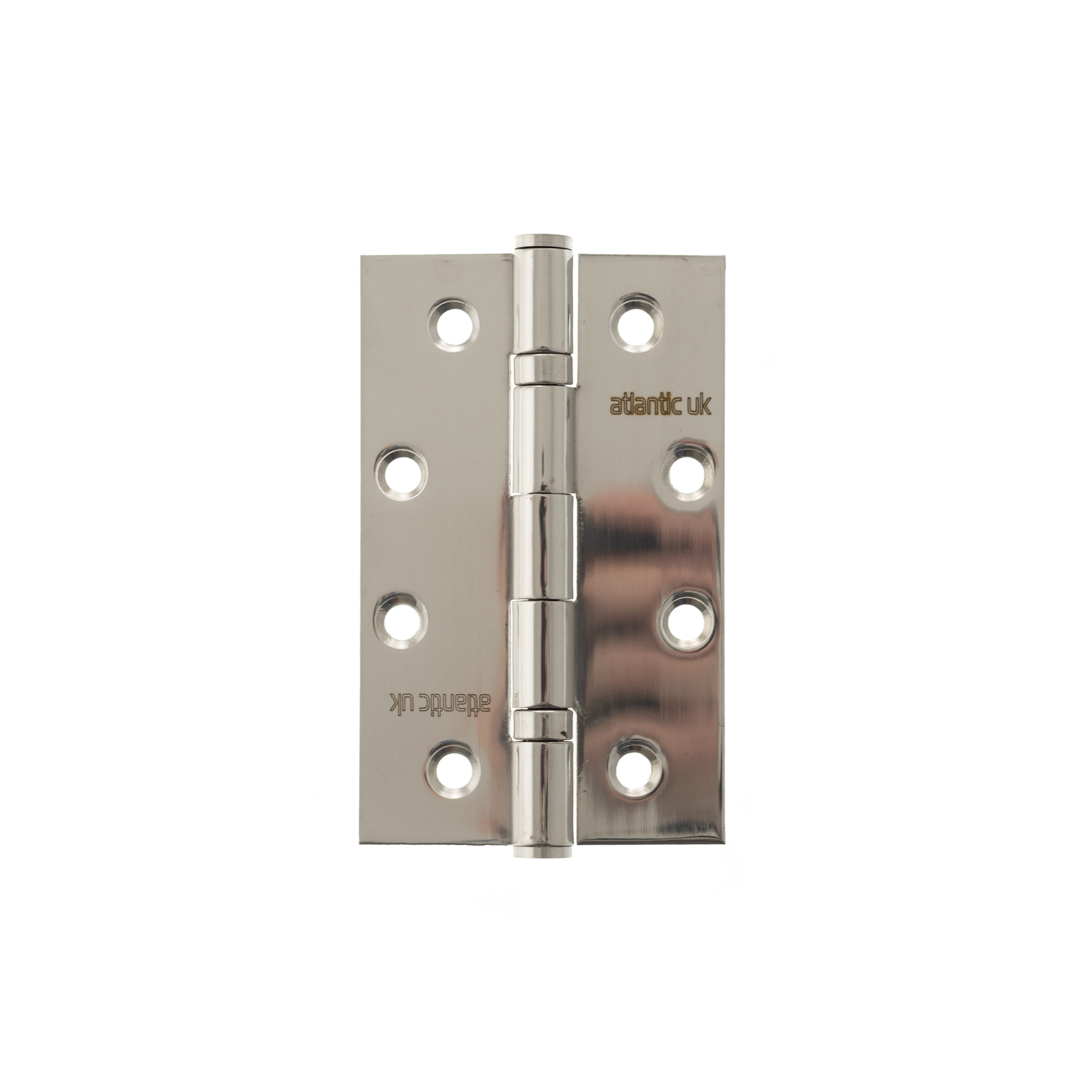 Atlantic Slim Knuckle Ball Bearing Hinges 4" x 2.5" x 2.5mm - Polished Stainless Steel