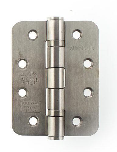 Atlantic Radius Corner Ball Bearing Hinges 4" X 3" X 3mm - Satin Stainless Steel