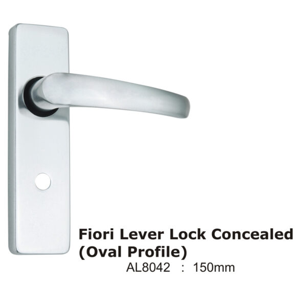 Flail Lever Lock Concealed (Oval Profile) -150Mm