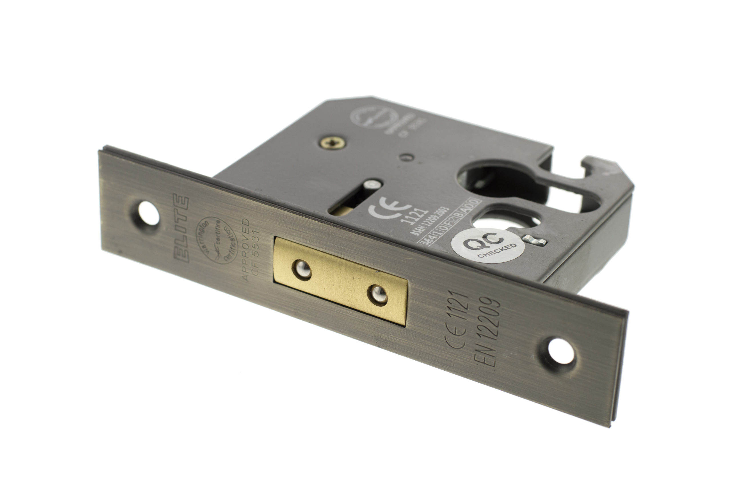 Atlantic Euro Deadlock [CE] 2.5" - Matt Antique Brass