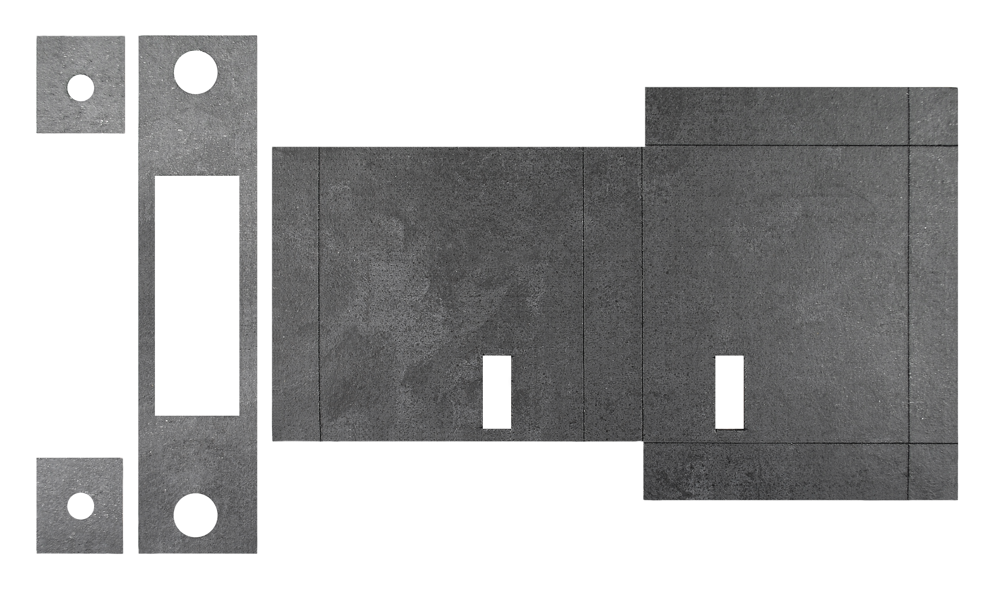 Atlantic Deadlock - 3LK Intumescent Lock Kit FD30 0.8mm