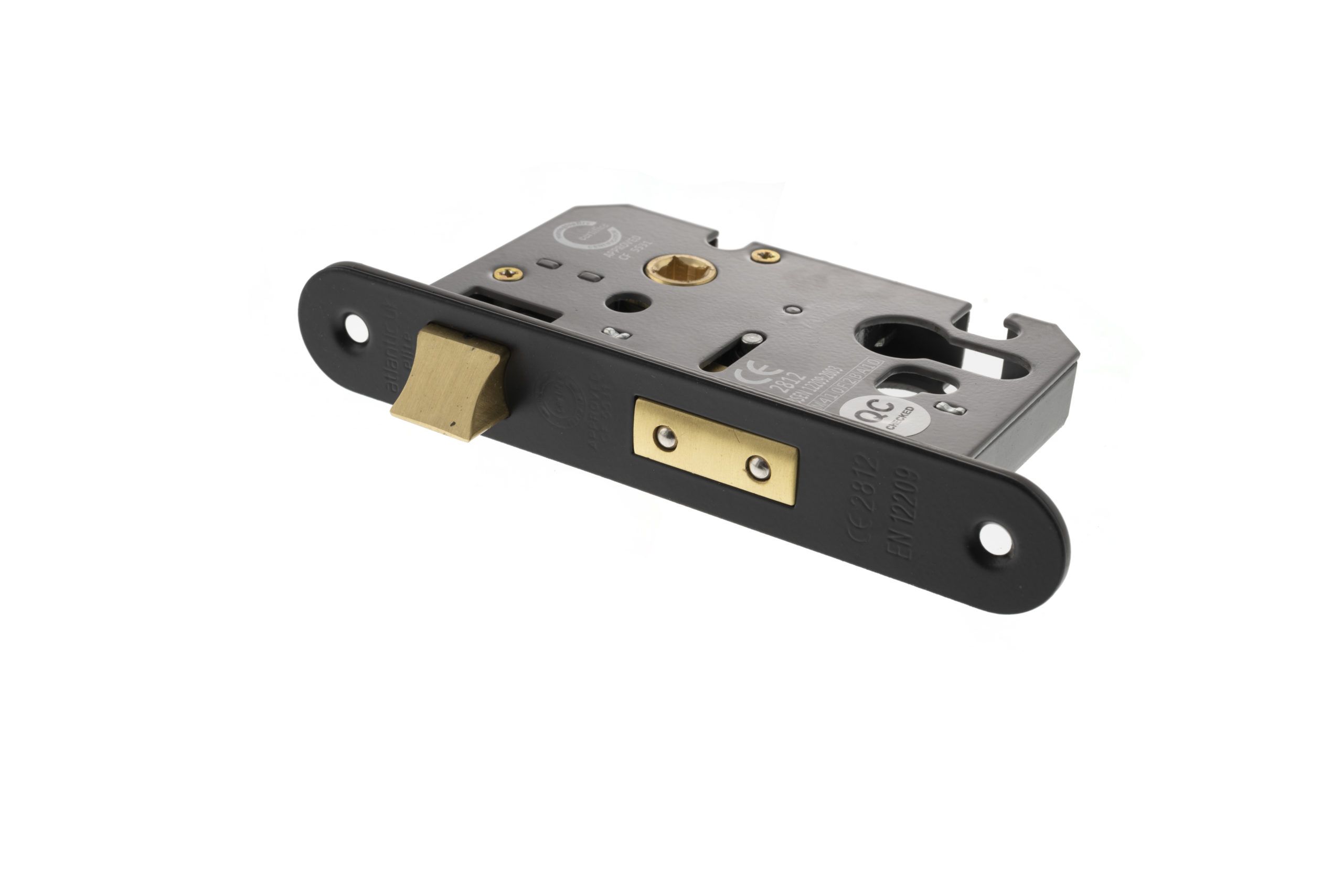 Atlantic Euro Radius Corner Sashlock [CE] 2.5" - Matt Black