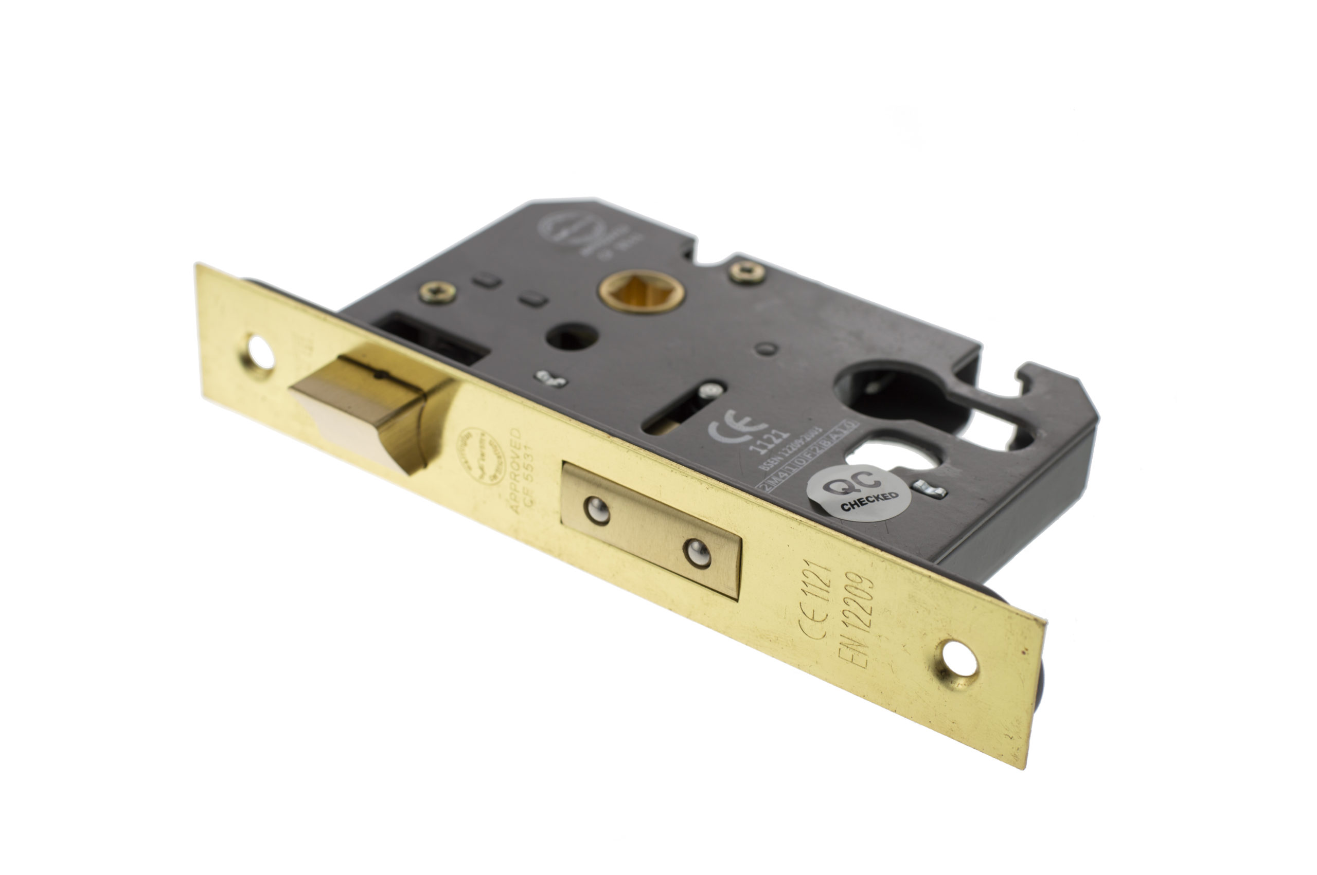 Atlantic Euro Sashlock [CE] 2.5" - Satin Brass