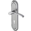 Heritage Brass Ambassador Apollo Finish, Polished Chrome & Satin Chrome Door Handles (Sold In Pairs)