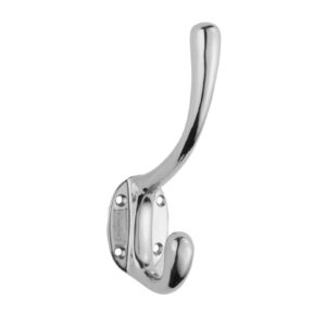 Heavyweight Hat And Coat Hook, Polished Chrome