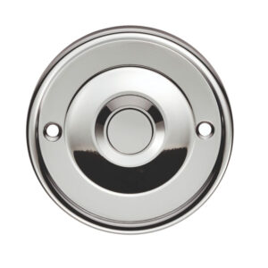 Round Bell Push, Polished Chrome