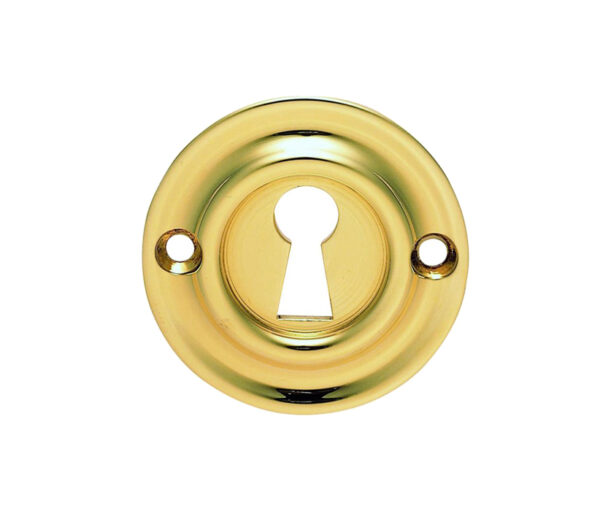 Delamain Classic Standard Profile Escutcheon, Polished Brass