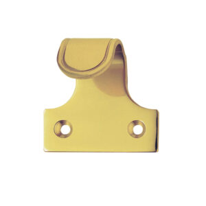 Architectural Grooved Sash Window Lift, Polished Brass