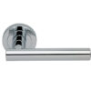 Manital Calla Door Handles On Round Rose, Polished Chrome (Sold In Pairs)