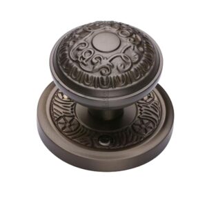 Heritage Brass Aydon Mortice Door Knobs, Matt Bronze (Sold In Pairs)