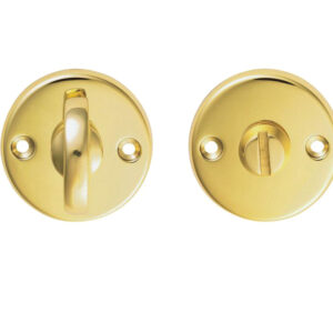 Plain Bathroom Turn & Release, Polished Brass