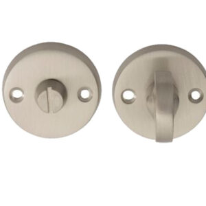 Plain Bathroom Turn & Release, Satin Nickel