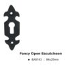 Fancy Open Escutcheon -84X25Mm