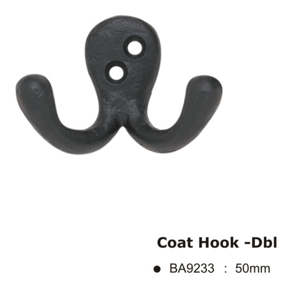 Coat Hook -Dbl -50Mm