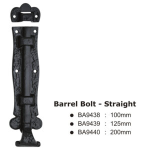 Barrel Bolt - Straight -200Mm