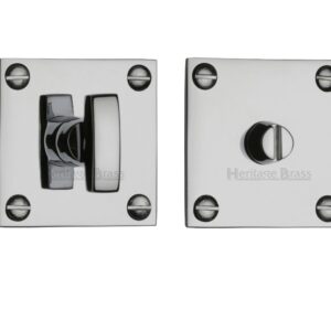 Heritage Brass Square 50Mm X 50Mm Turn & Release, Polished Chrome