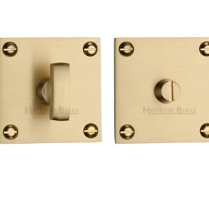 Heritage Brass Square 50Mm X 50Mm Turn & Release, Satin Brass